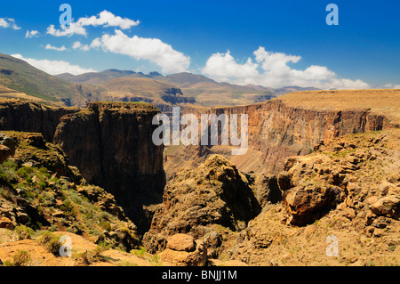 Les Lagier près de Lesotho Afrique australe canyon paysage montagne montagnes paysage nature rocks rock Banque D'Images