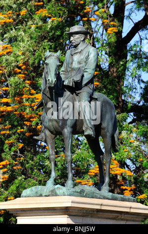 Cecil John Rhodes Statue Liège Kimberley Afrique du Sud histoire impérialisme colonialisme Rhodésie statue équestre horse Banque D'Images