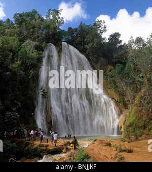 Cascada cascade El Limon Las Terrenas Péninsule de Samana République Dominicaine maison de vacances tourisme voyage Caraïbes Banque D'Images