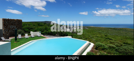 Piscine Forest Lodge réserve naturelle de Grootbos Private Nature Reserve Gansbaai Western Cape Afrique du Sud vue paysage paysage tourisme locations Banque D'Images