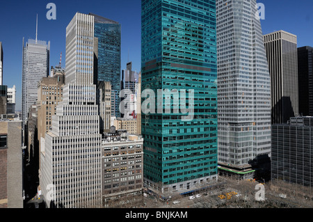 118 W 57th Street Manhattan New York USA bâtiments gratte-ciel skyline ville architecture urbaine américaine voyage Banque D'Images