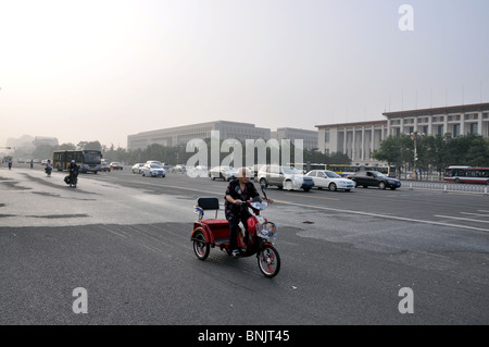 Le trafic de Beijing, Chine scène Banque D'Images