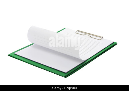 Presse-papiers avec des papiers Banque D'Images