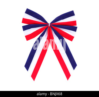 Rouge patriotique, blanc et bleu maison de proue. Banque D'Images