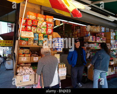 Épicerie dans Chinatown Stockton Street San Francisco CA Banque D'Images