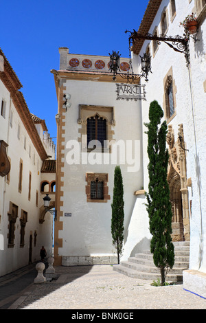 La station balnéaire méditerranéenne de Sitges, Catalogne, Espagne Banque D'Images