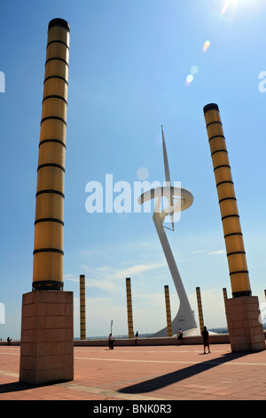 L'Anella Olímpica est le parc olympique situé sur la colline de Montjuïc, Barcelone, Espagne. Site de 1992 Jeux Olympiques d'été. Banque D'Images