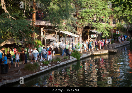 San Antonio River Walk Texas USA Banque D'Images