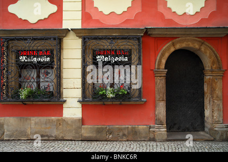 Vieux Marché de Wroclaw facadee colorés de l'immeuble historique Banque D'Images