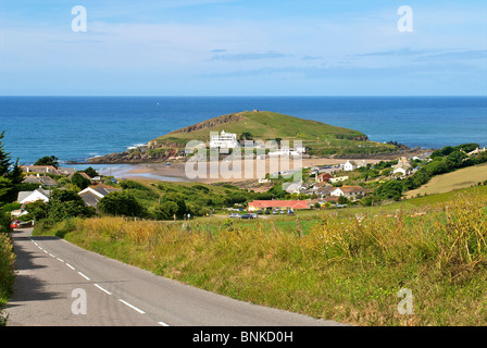 Bigbury sur mer et Ile de Burgh dans le sud du Devon Banque D'Images