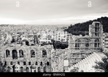 Images des ruines de l'Acropole à Athènes, Grèce. Banque D'Images