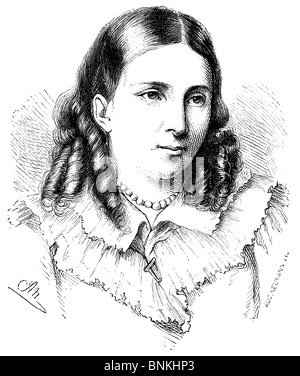 Bettina von Arnim, comtesse d'Arnim (le 4 avril 1785, 20 janvier, 1859), écrivain et romancier allemand Banque D'Images