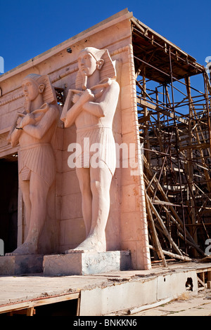 Atlas Corporation Studios montrant l'ensemble 'Egyptien' utilisé dans le film 'Astérix et Obelix', Ouarzazate, montagnes de l'Atlas, Maroc Banque D'Images