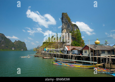 L'île d'Asie Asie isle isles îles Phuket Asie du Sud-Est Thaïlande village de pêcheurs Pannyi Banque D'Images