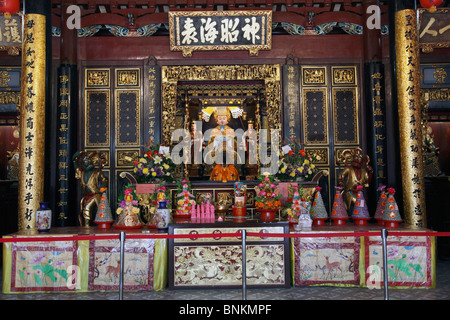 Singapour, Thian Hock Keng Temple chinois, Banque D'Images