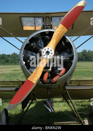 Sopwith Camel vintage britannique de la PREMIÈRE GUERRE MONDIALE avion militaire à Geneseo Air Show Banque D'Images