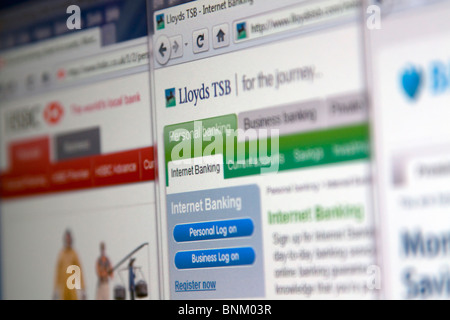 Banque d'accueil du site. Lloydstsb Banque D'Images