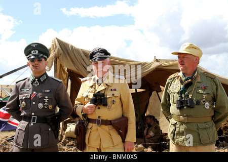 La guerre et la paix montrent, Kent 2010. Une reconstitution de haut commandement allemand de la Seconde Guerre mondiale. Banque D'Images