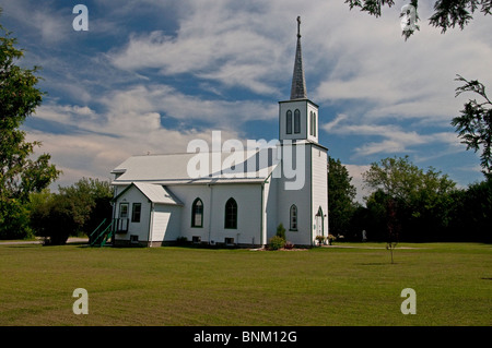 Une vue de l'église anglicane St. Paul à Manitowaning Banque D'Images