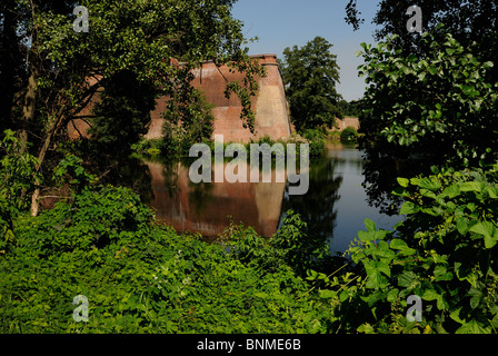 Citadelle de Spandau, Bastion Koenig et Moat, forteresse Renaissance, Spandau, Berlin, Germany, Europe Banque D'Images