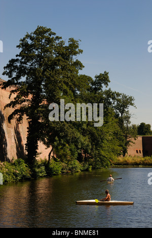 Citadelle de Spandau, Bastion Koenig et Moat, forteresse Renaissance, Spandau, Berlin, Germany, Europe Banque D'Images