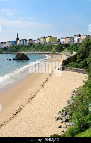 Plage de Tenby, dans le sud du Pays de Galles UK Banque D'Images