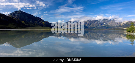 La vallée de la rivière Slims, Réserve de parc national Kluane, Yukon, Canada Banque D'Images