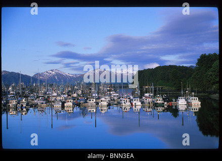 Le port de l'île Kodiak Kodiak Alaska summer scenic Banque D'Images