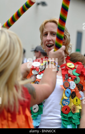 Femmes lâche Morris Dancers à la Warwick Folk Festival Banque D'Images