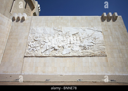 Damas Syrie Panorama mur tableau du musée militaire commémorant le Yom Kippour ou la guerre d'octobre et la guerre de six jours Banque D'Images