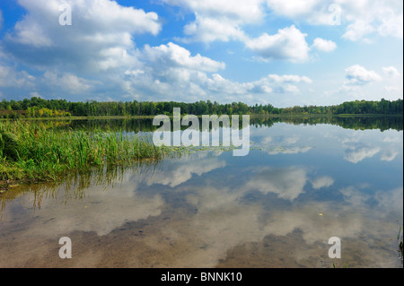 Lake Hibbing Minnesota États-Unis d'Amérique États-Unis d'Amérique nature eau Nuages Banque D'Images