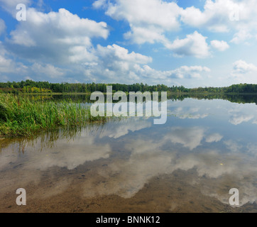 Lake Hibbing Minnesota États-Unis d'Amérique États-Unis d'Amérique nature eau Nuages Banque D'Images