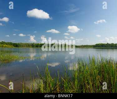 Lake Hibbing Minnesota États-Unis d'Amérique États-Unis d'Amérique nature eau Nuages Banque D'Images