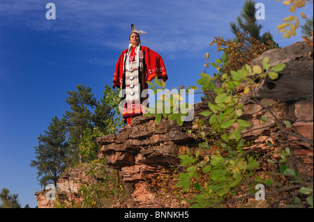 Terra Houska robe traditionnelle Lakota Native American Indian Black Hills du Dakota du Sud, États-Unis d'Amérique États-Unis d'Amérique Banque D'Images