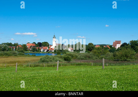 Allgäu Allemagne Bavière Allgaeu Kisslegg Souabes supérieure mer Allgäu Bayern Meadow Lake Banque D'Images