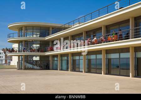 Détails de l'architecture extérieure De La Warr Pavilion, Bexhill on Sea, East Sussex, England, UK, FR, EU, Europe Banque D'Images
