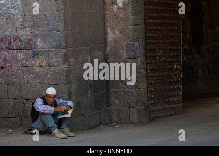 La porte de la Citadelle à Diyarbakir, Turquie Banque D'Images