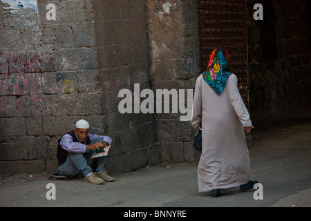 La porte de la Citadelle à Diyarbakir, Turquie Banque D'Images