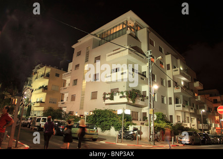 L'architecture de style Bauhaus à Tel Aviv, Israël Banque D'Images