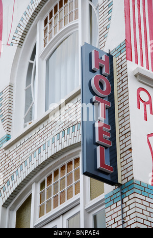 Villa Louise, le lit de la mer, le long de l'hôtel Jugendstil Spuistraat Vlissingen Pays-Bas Banque D'Images