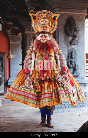 Caractère de danse Kathakali Banque D'Images