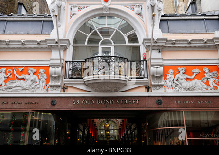 La Royal Arcade, Old Bond Street, Mayfair, London, England, UK Banque D'Images