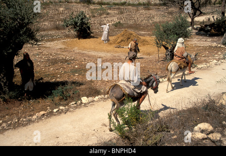 Israël, la Galilée, Nazareth, Village recréant Nazareth au temps de Jésus Banque D'Images