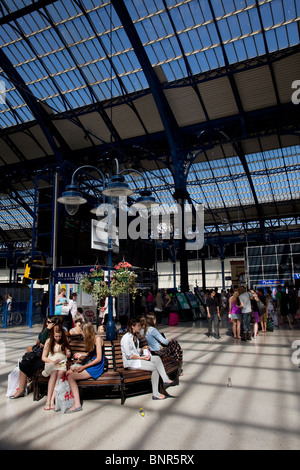 La gare de Brighton. Construit en 1840. Brighton, East Sussex. Banque D'Images