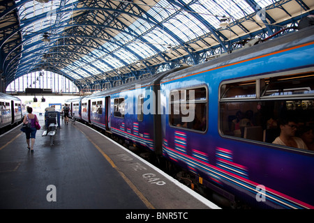 La gare de Brighton. Construit en 1840. Brighton, East Sussex. Banque D'Images