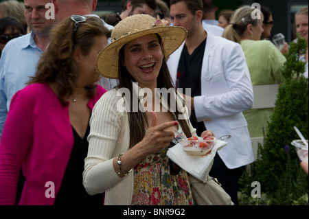 29 juin 2010 : dans le parc. Tournoi international de tennis de Wimbledon qui s'est tenue à l'All England Lawn Tennis Club, Londres, Banque D'Images