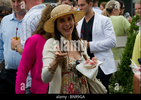 29 juin 2010 : dans le parc. Tournoi international de tennis de Wimbledon qui s'est tenue à l'All England Lawn Tennis Club, Londres, Banque D'Images