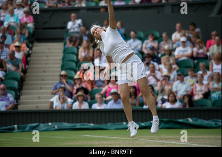 29 juin 2010 : Martina Navratilova USA / Jana Novotna CZE v Conchita Martinez ESP / Nathalie Tauziat FRA. Wimbledon internation Banque D'Images