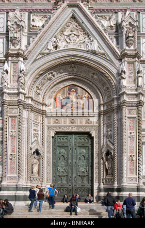 Il Duomo di Firenze Cattedrale di Santa Maria del Fiore, Florence, Toscane,Italie,Italie Banque D'Images