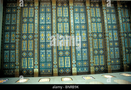 Israël, Jérusalem Vieille Ville. Le plafond de la mosquée Al Aqsa Banque D'Images